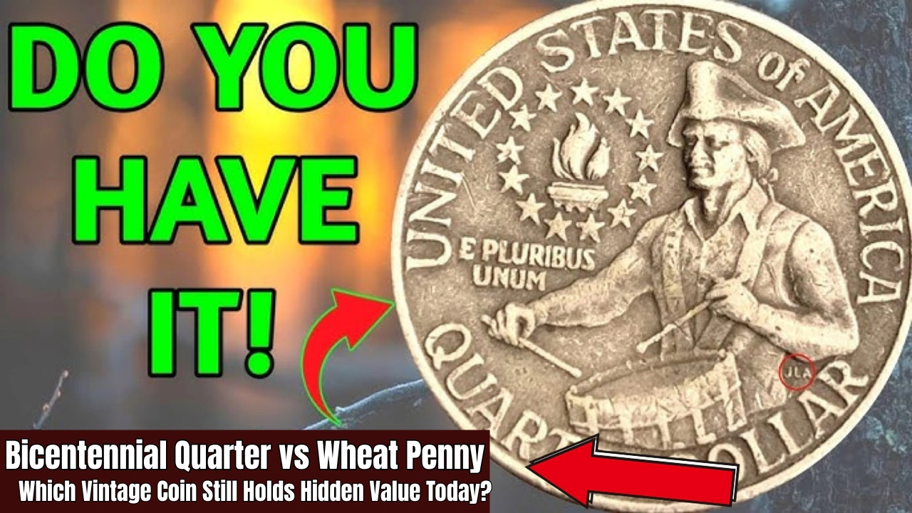 Bicentennial Quarter vs Wheat Penny