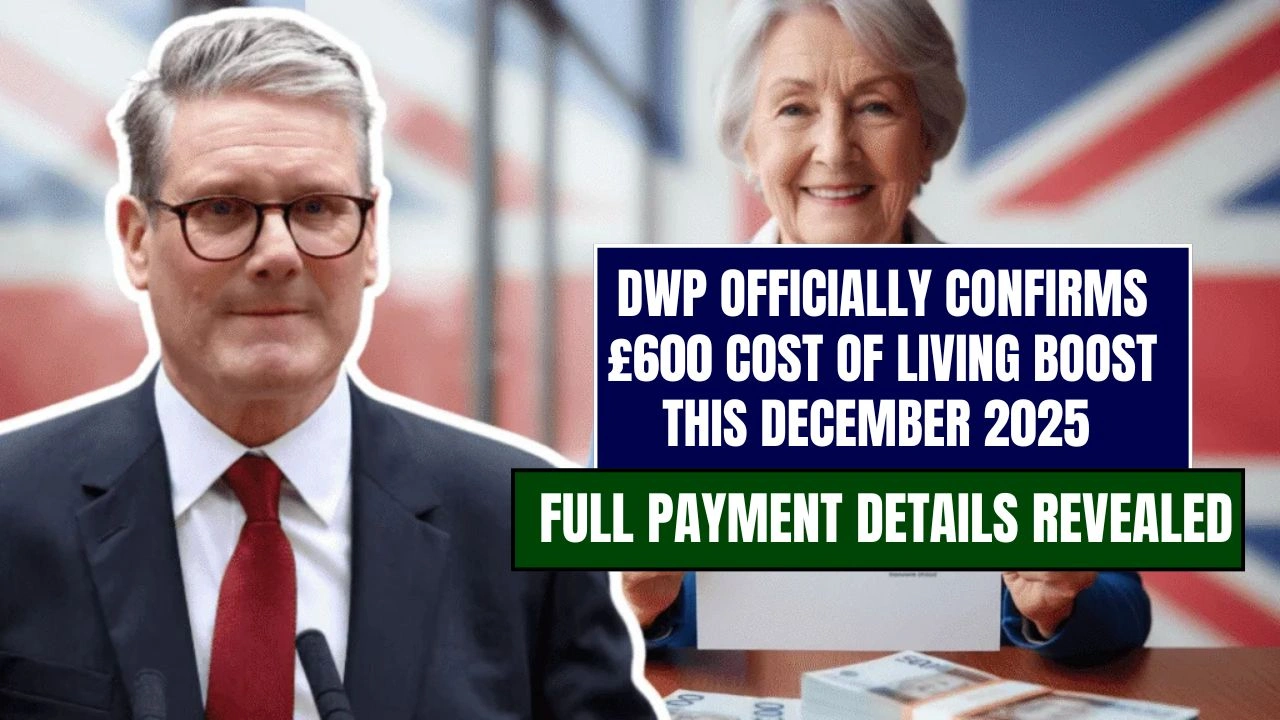 DWP Officially Confirms £600 Cost of Living Boost This December 2025