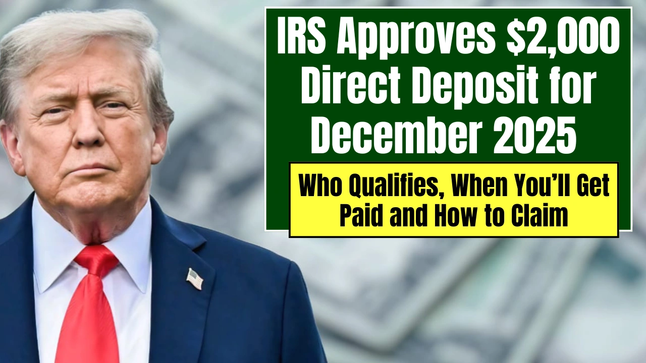 IRS Approves $2,000 Direct Deposit for December 2025